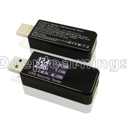 LCD USB Detector Voltmeter Ammeter Power Capacity Tester Voltage Current Meter