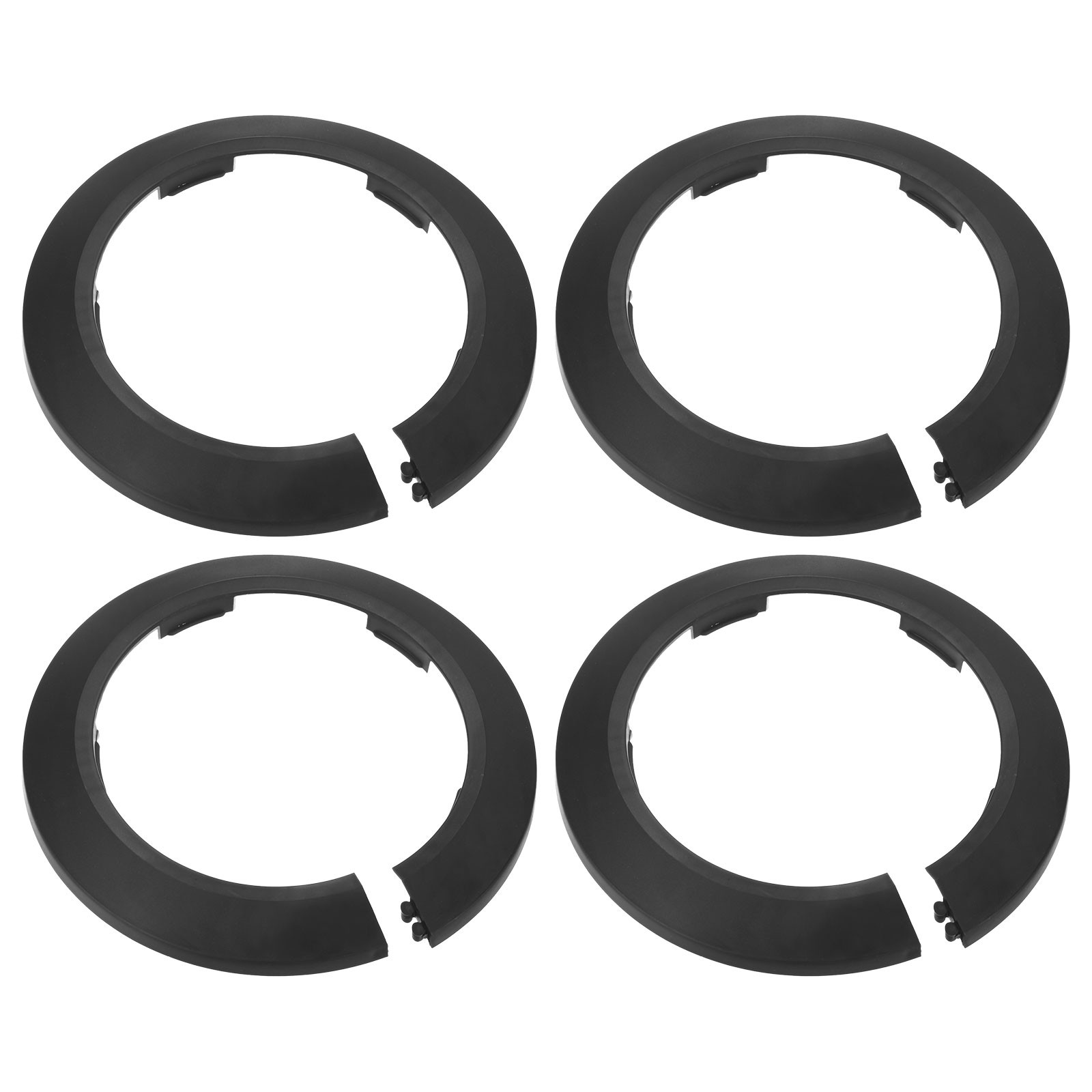 4-Pack Pipe Cover Decoration for 90mm Flange Water Pipe [Black]