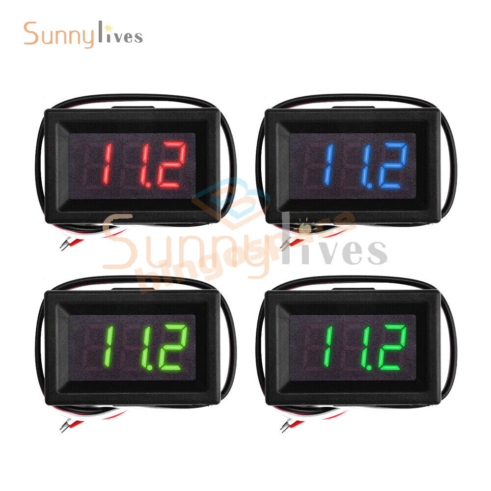 DC0-30V 0.36" 3-Wire LED Volt Meter Digital Voltmeter DC Voltage Meter Tester