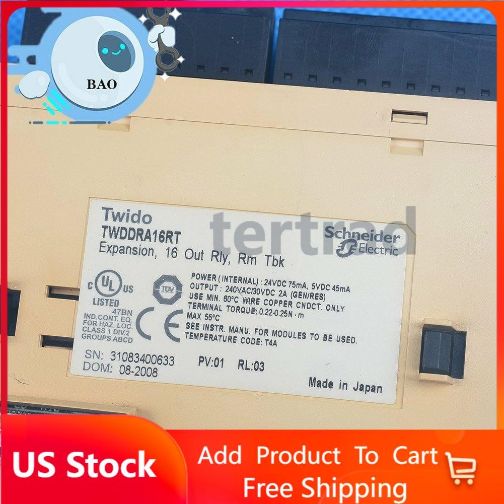 TWIDO series PLC module TWDDRA16RT US Free TAX