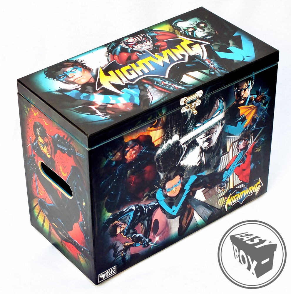 Nightwing - Large Comic Book Hard Storage Box Chest MDF