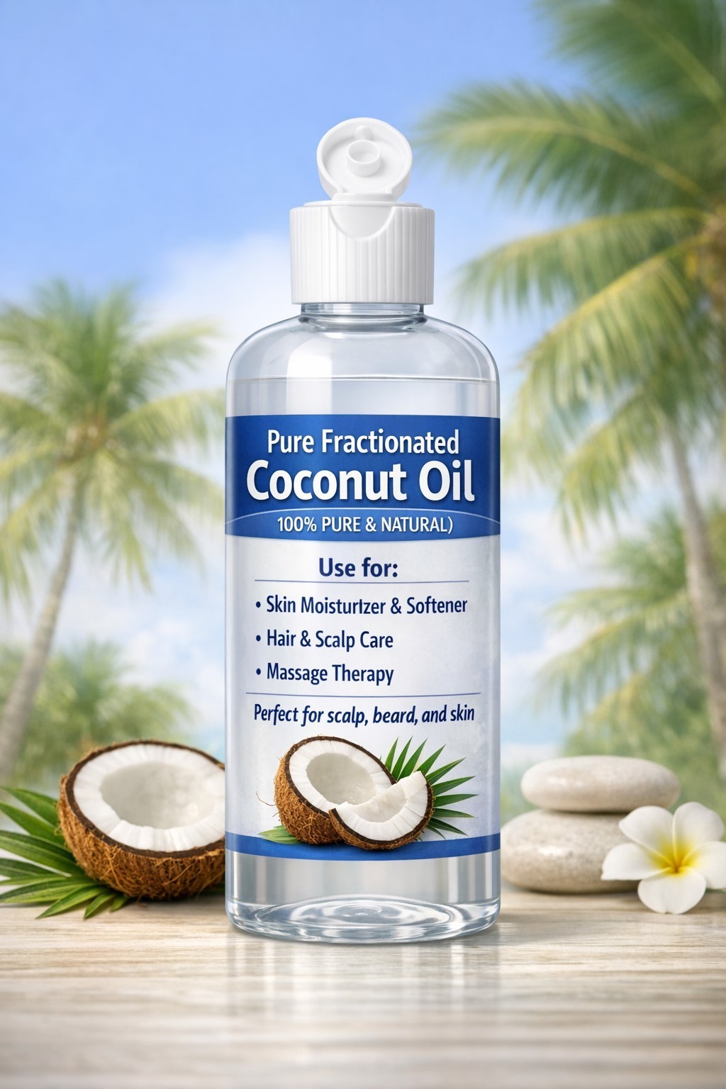 Natural Coconut Fractionated coconut oil 100% Pure Natural FREE SHIPPING