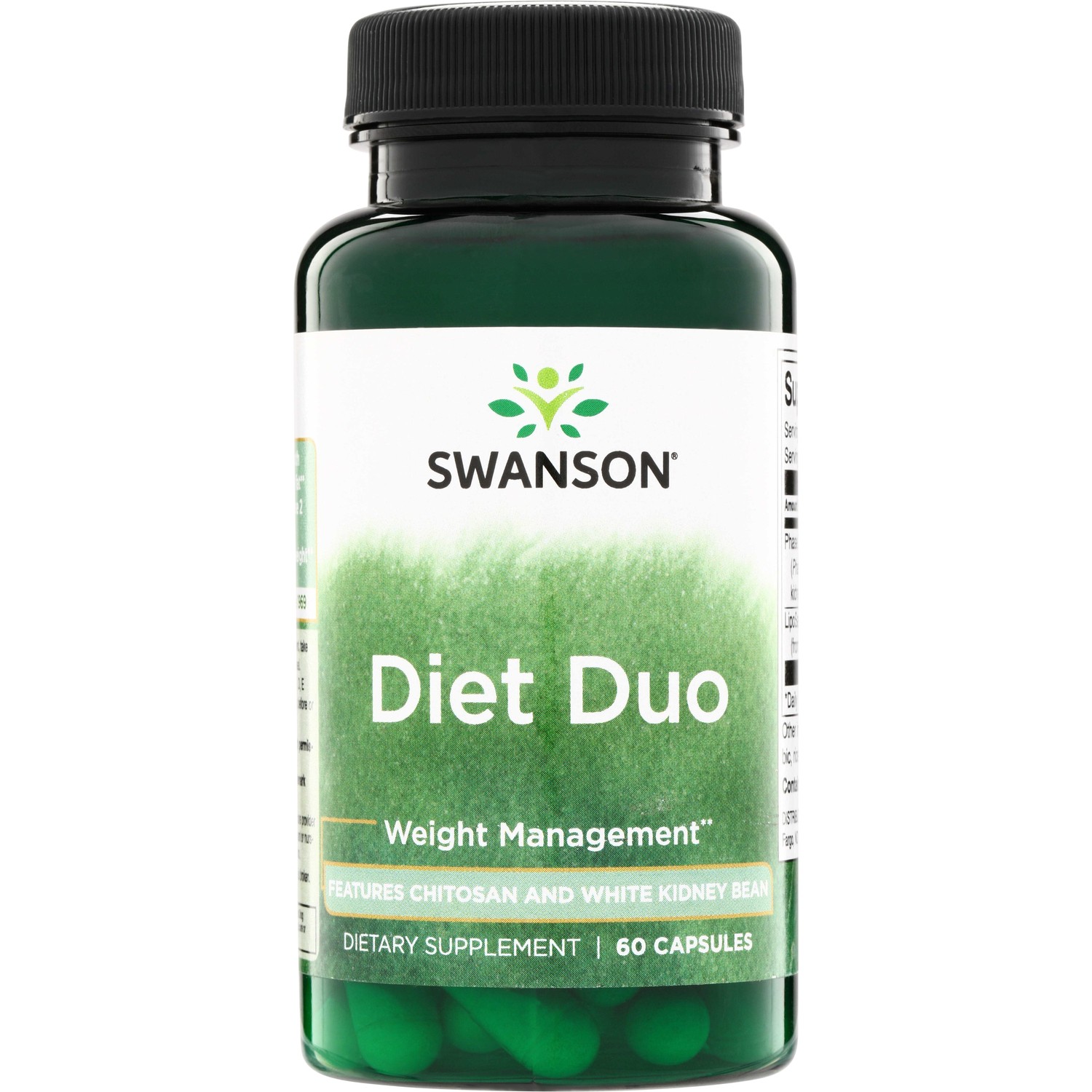 Swanson Diet Duo - Features Chitosan and White Kidney Bean 60 Caps