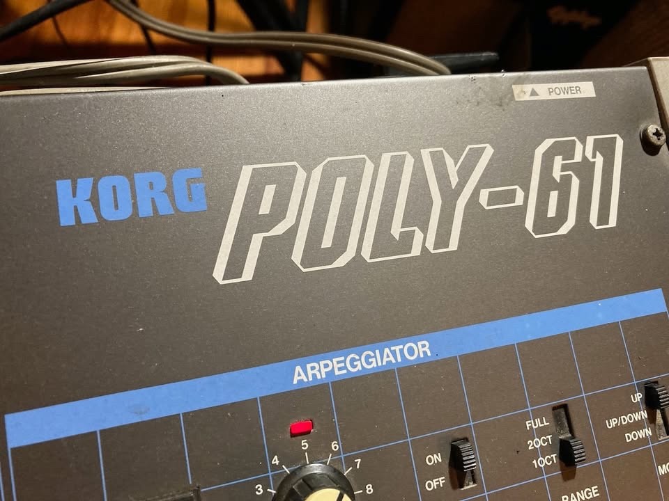 Korg Poly 61 vintage analog Synthesizer keyboard synth 61 key as is NEEDS WORK