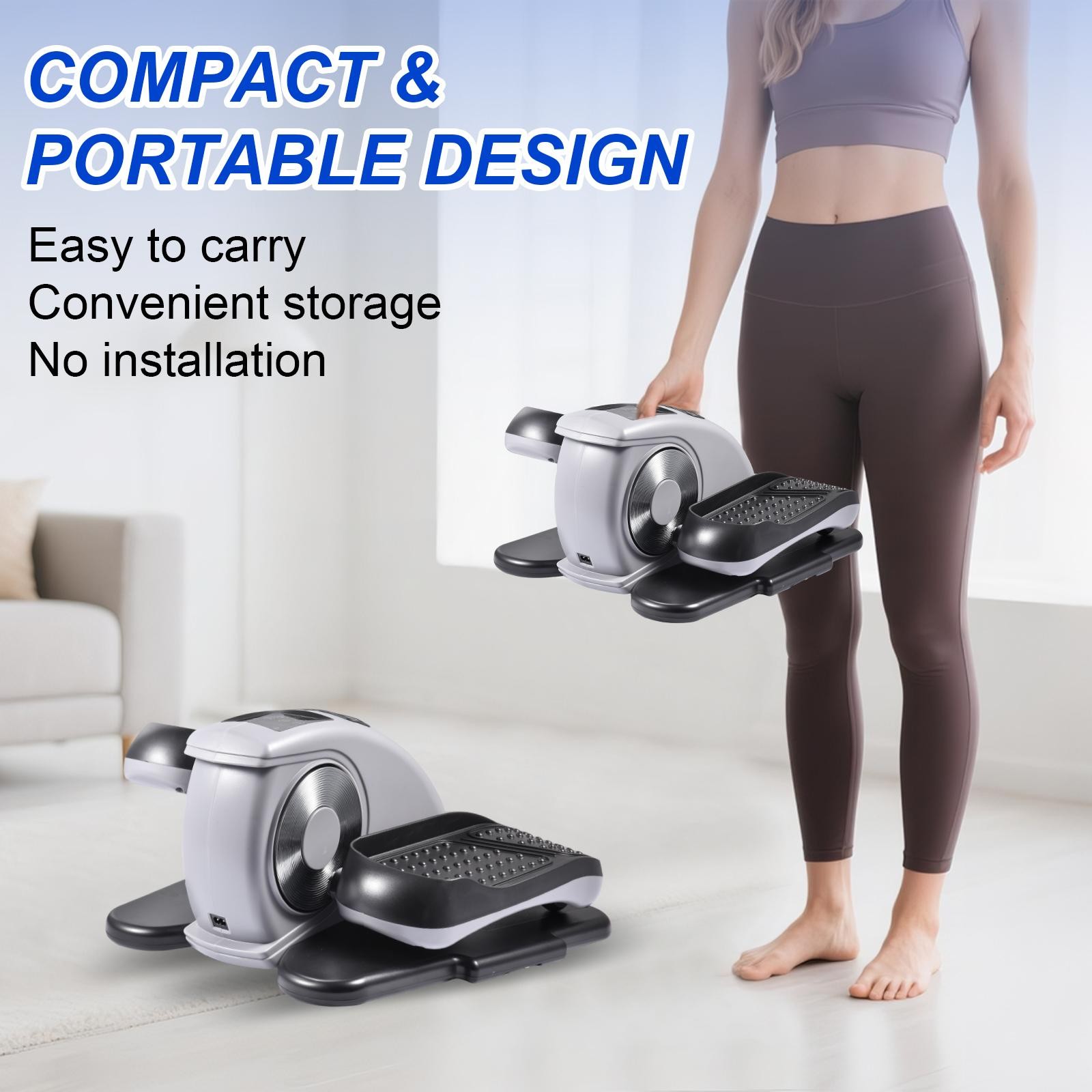 Under Desk Elliptical Mini Leg Ellipse Fully Assembled Elliptical Exerciser