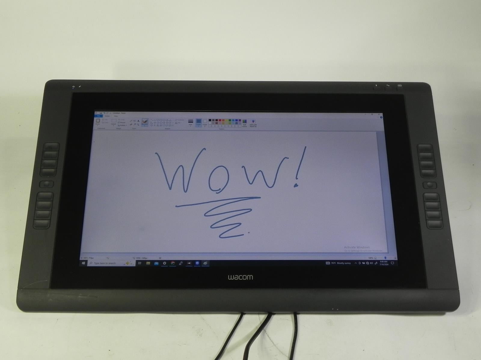 Wacom Cintiq 22HD 21.5" Tablet Pen Display + Cables DTK-2200/K - NO STAND / PEN