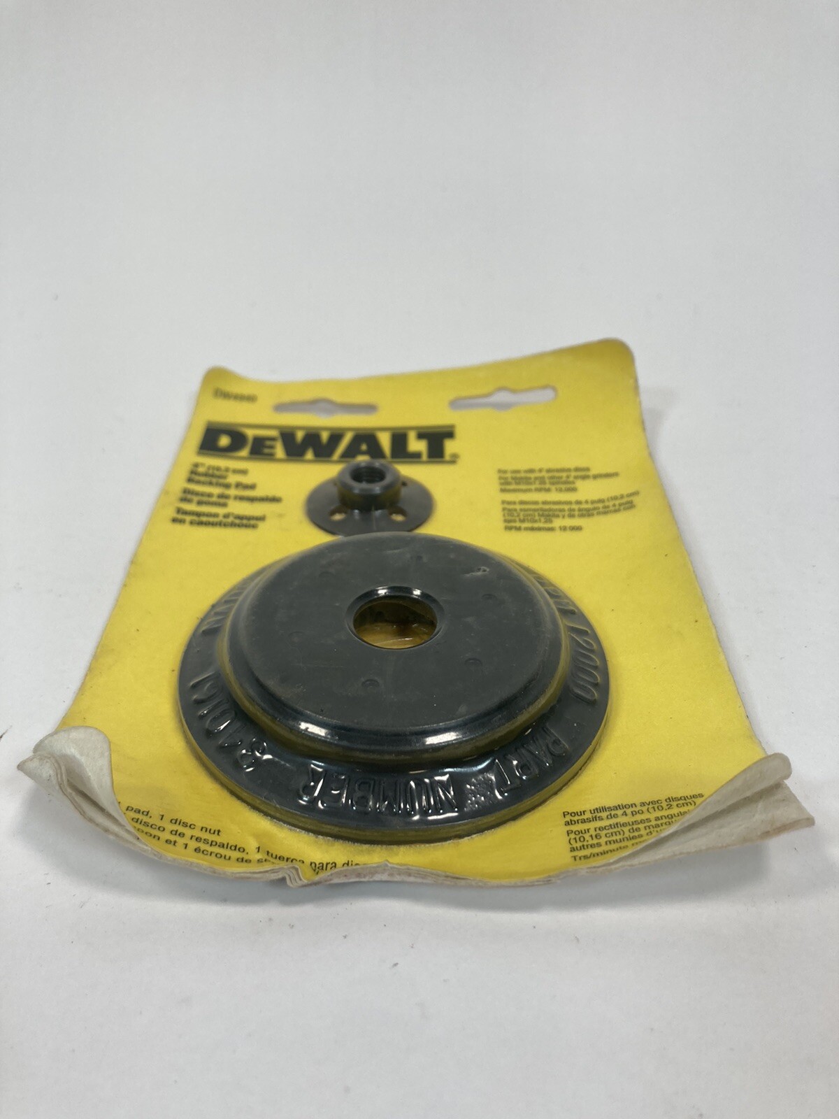 Rubber Backing Pad 4 IN