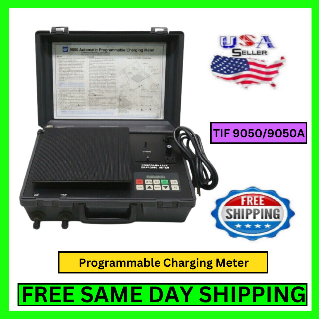 TIF 9050 9050A Programmable Charging Meter Accurate Freon Measurement Automatic