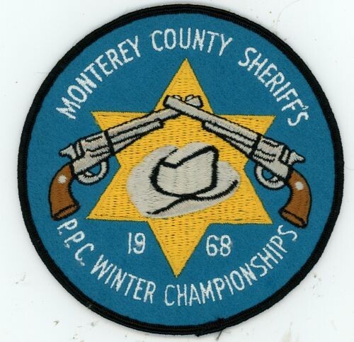 CALIFORNIA CA MONTEREY COUNTY SHERIFF PPC 1968 NICE SHOULDER PATCH POLICE