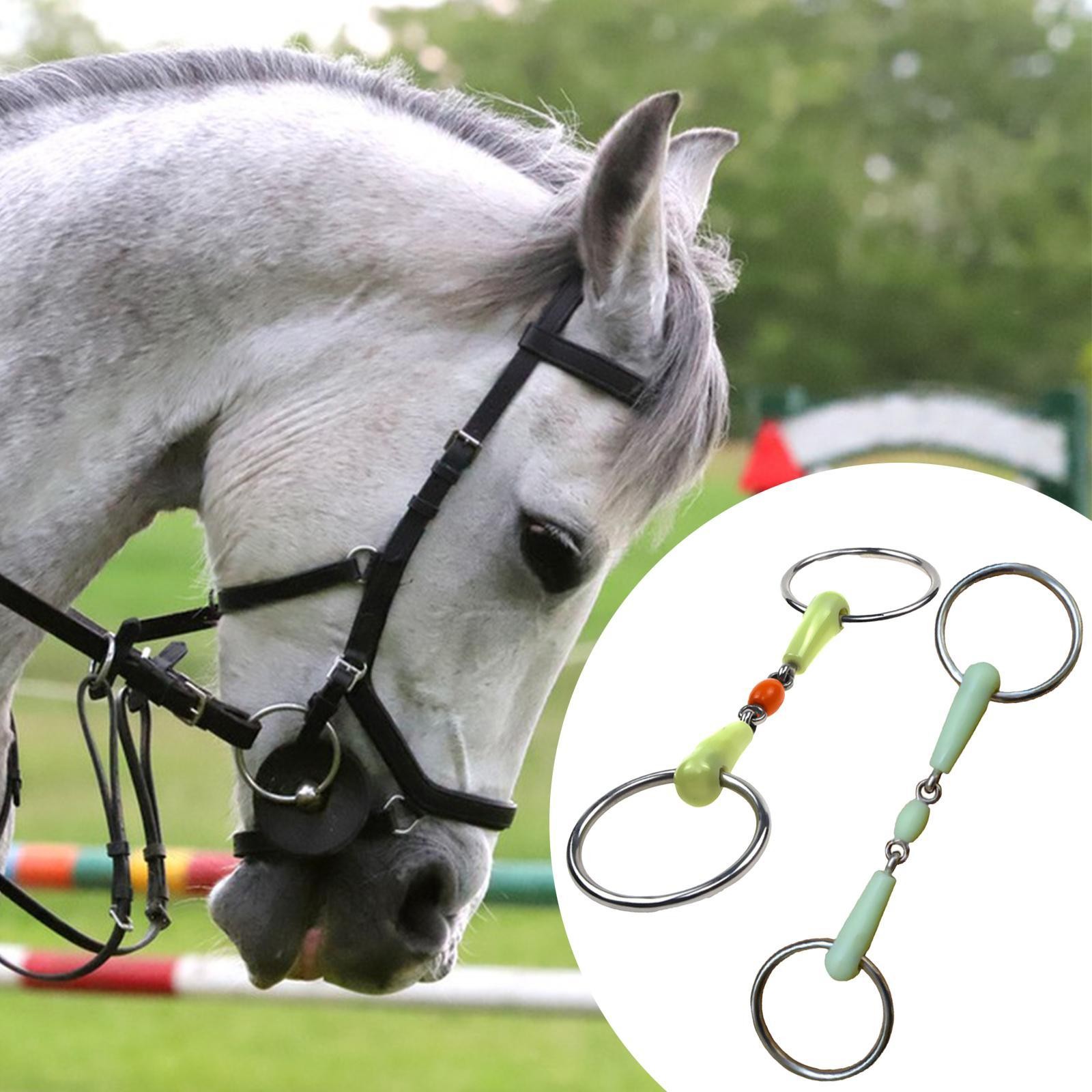 Horse Bit Horse Snaffle Bit Supplies Heavy Duty O Ring Outdoor Sports Loose Link
