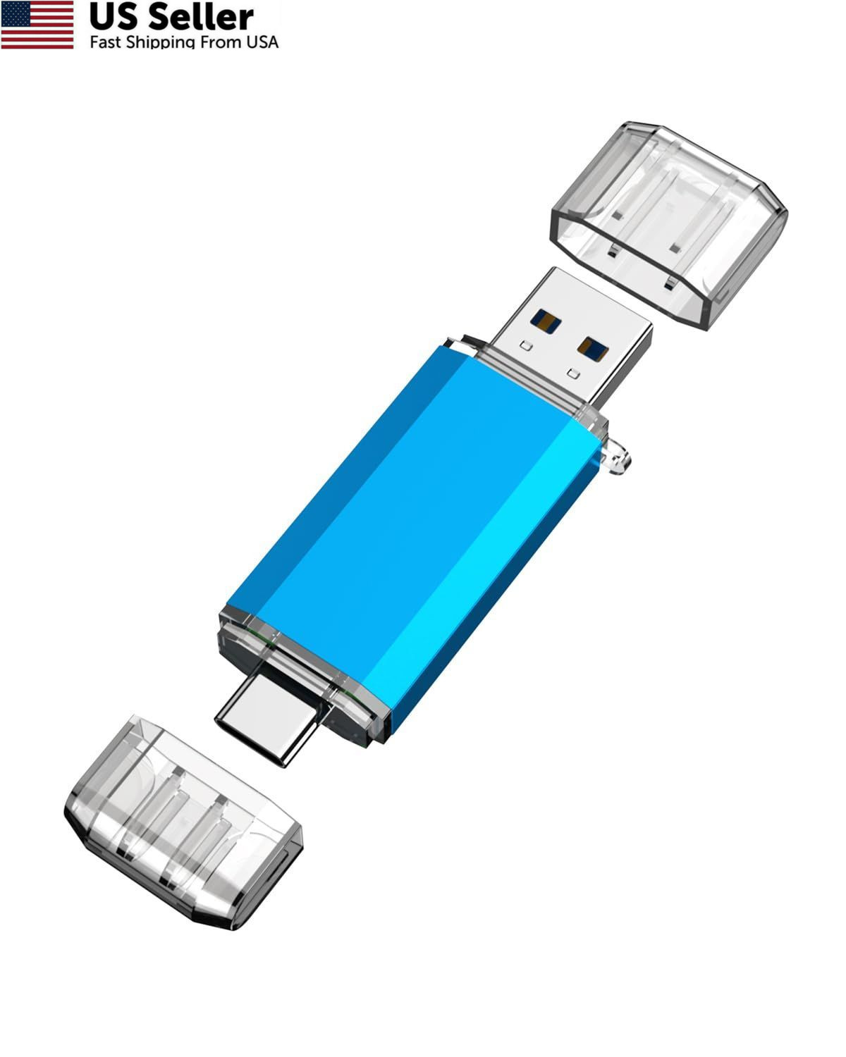 KOOTION USB C Flash Drive 128GB 2 in 1 OTG 3.0/Type C Thumb 128GB, Blue
