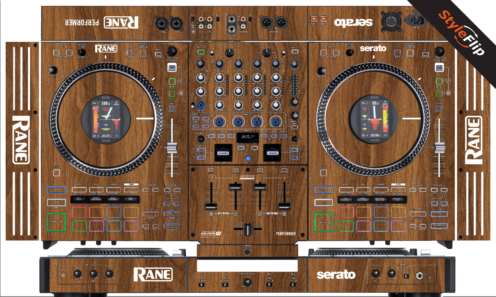 Rane Performer Skin | Wood 2  | Protective Decal | StyleFlip Skins