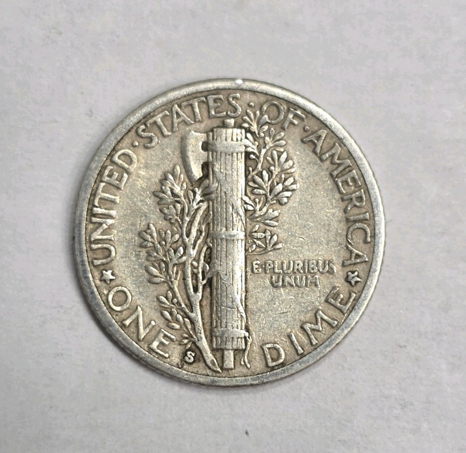 1929-S Mercury Dime Double Die Obverse (Ddo).