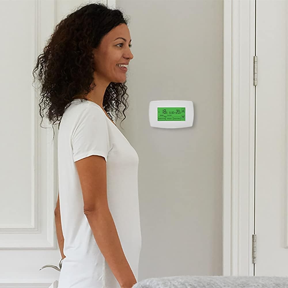 User-Friendly Programmable Touchscreen Thermostat - 7 Days of Comfort Control