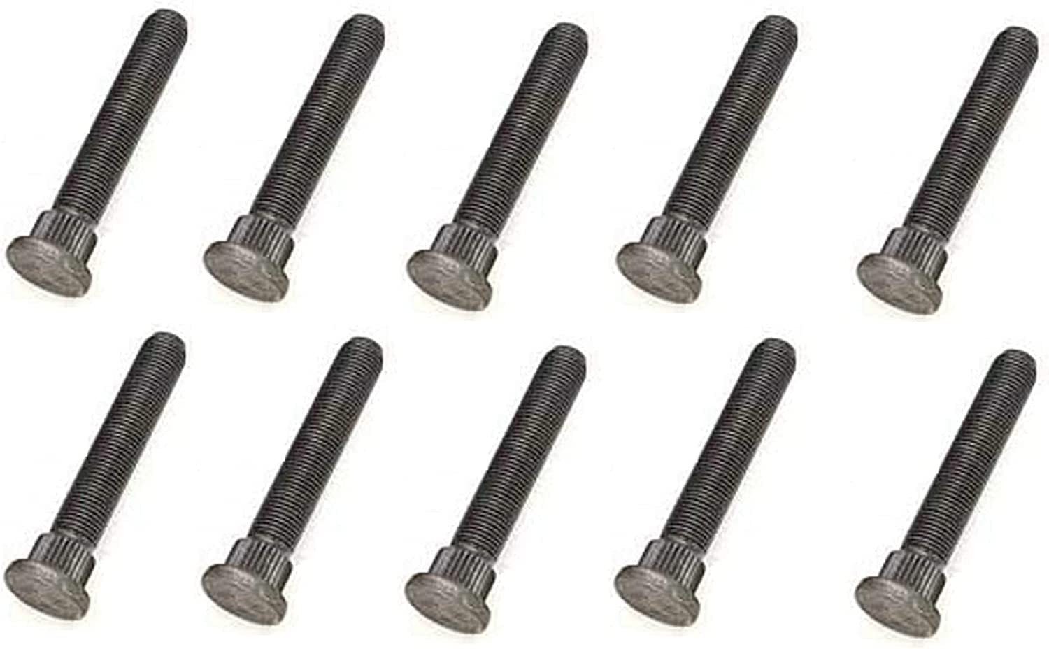 (Set of Ten Studs) 1" Longer than Stock Wheel Stud Bolt for 1965-2004 Ford Musta