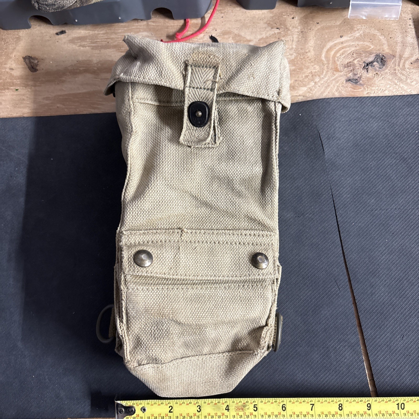 Vintage 1950s Danish Army M50 Post WW2 Webbing Pouch 37 Pattern Webbing Style