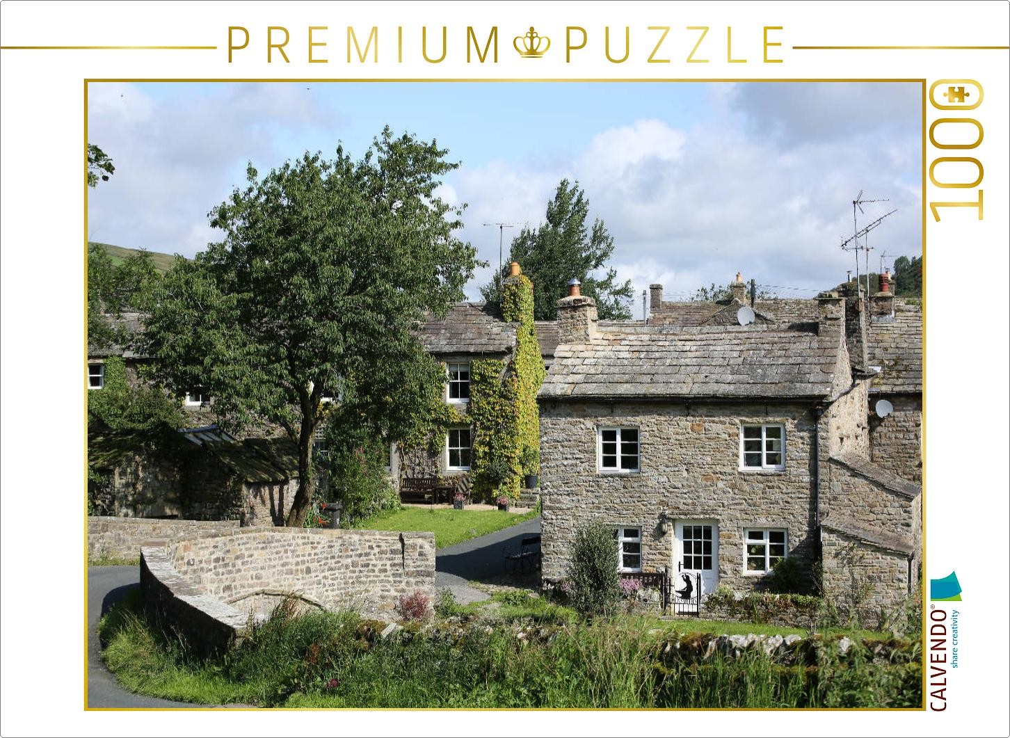 CALVENDO Puzzle Thwaite, ein idyllisches Dorf in Yorkshire | 1000 Teile Lege-Grö
