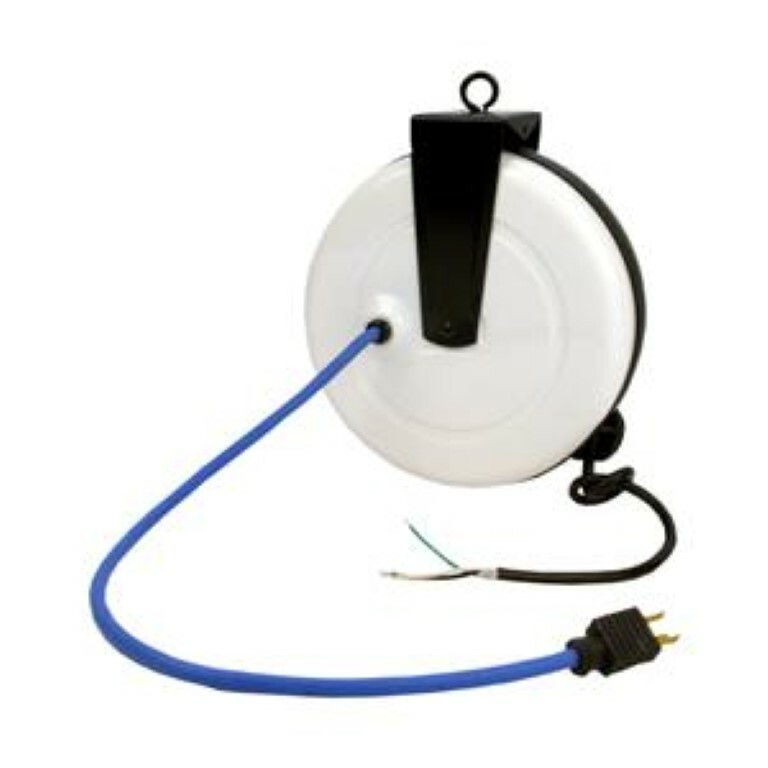 MMTC CMM-2 2 Wire 18AWG Gauge 20 foot Extended SVT Cord Reel Metal Enclosure