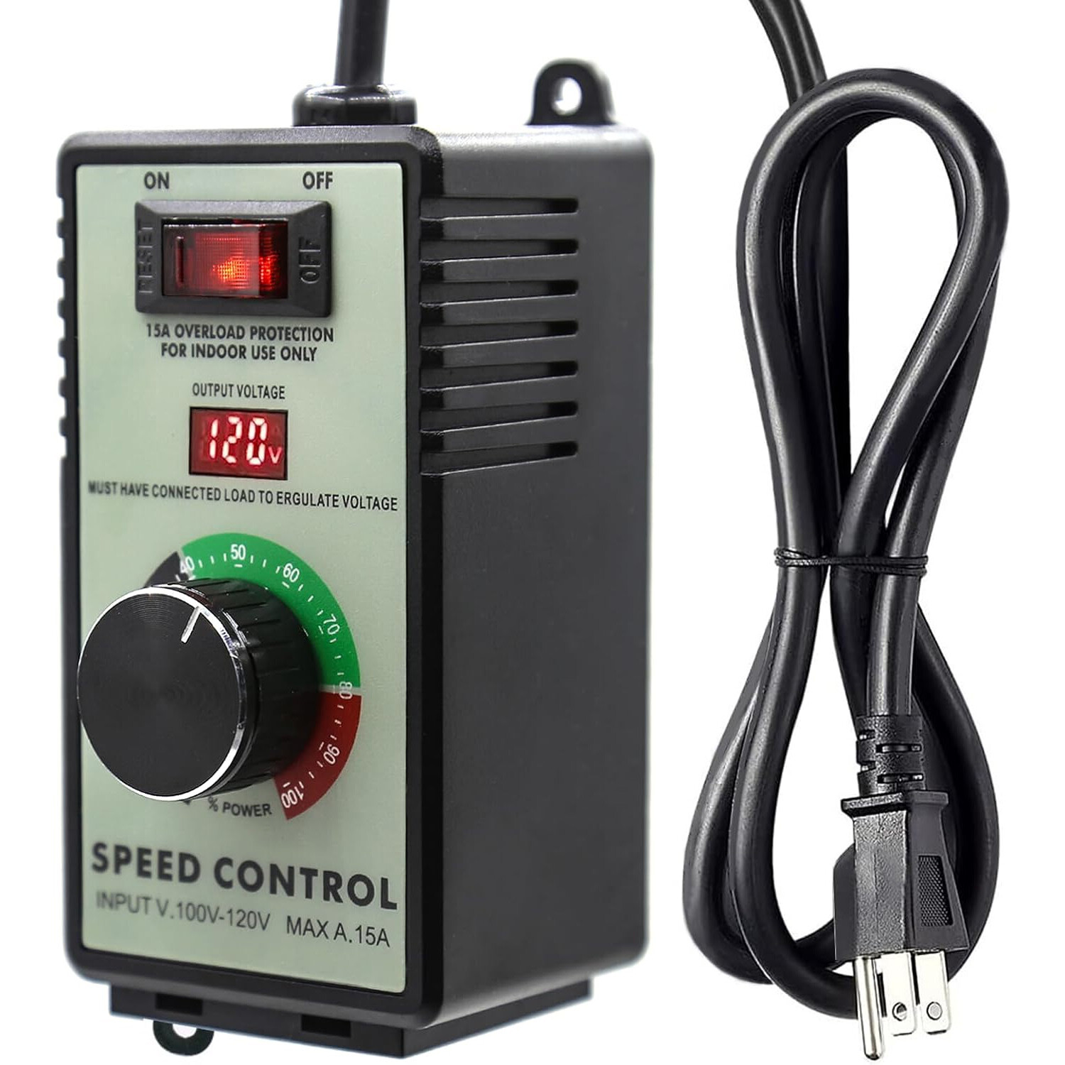 AC Motor Speed Controller 120V Variable Speed Controller Fan Speed Controller