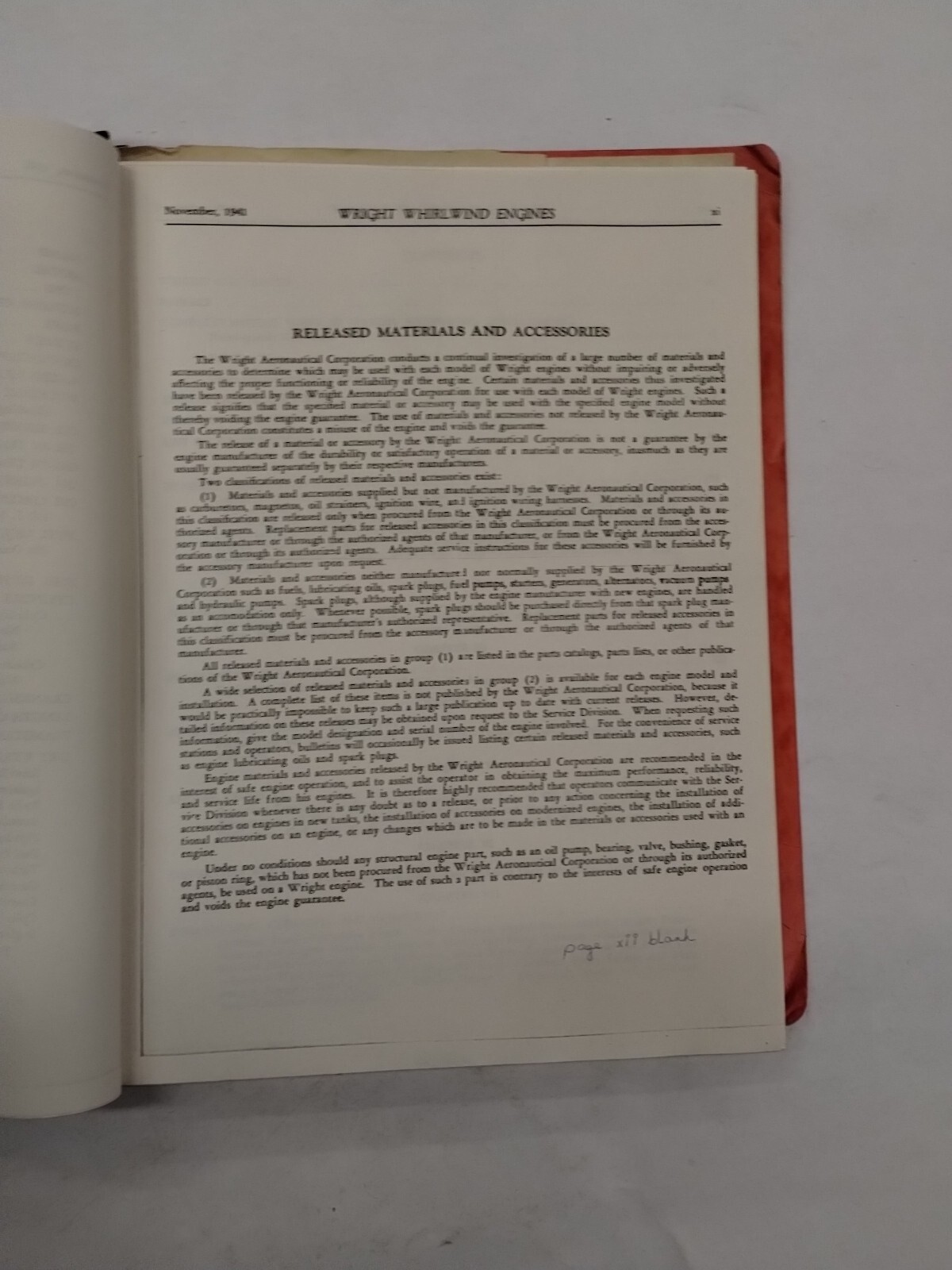 Wright Whirlwind Tank Engine Model R-975EC-2 Instructions for Inst & Ops & Maint