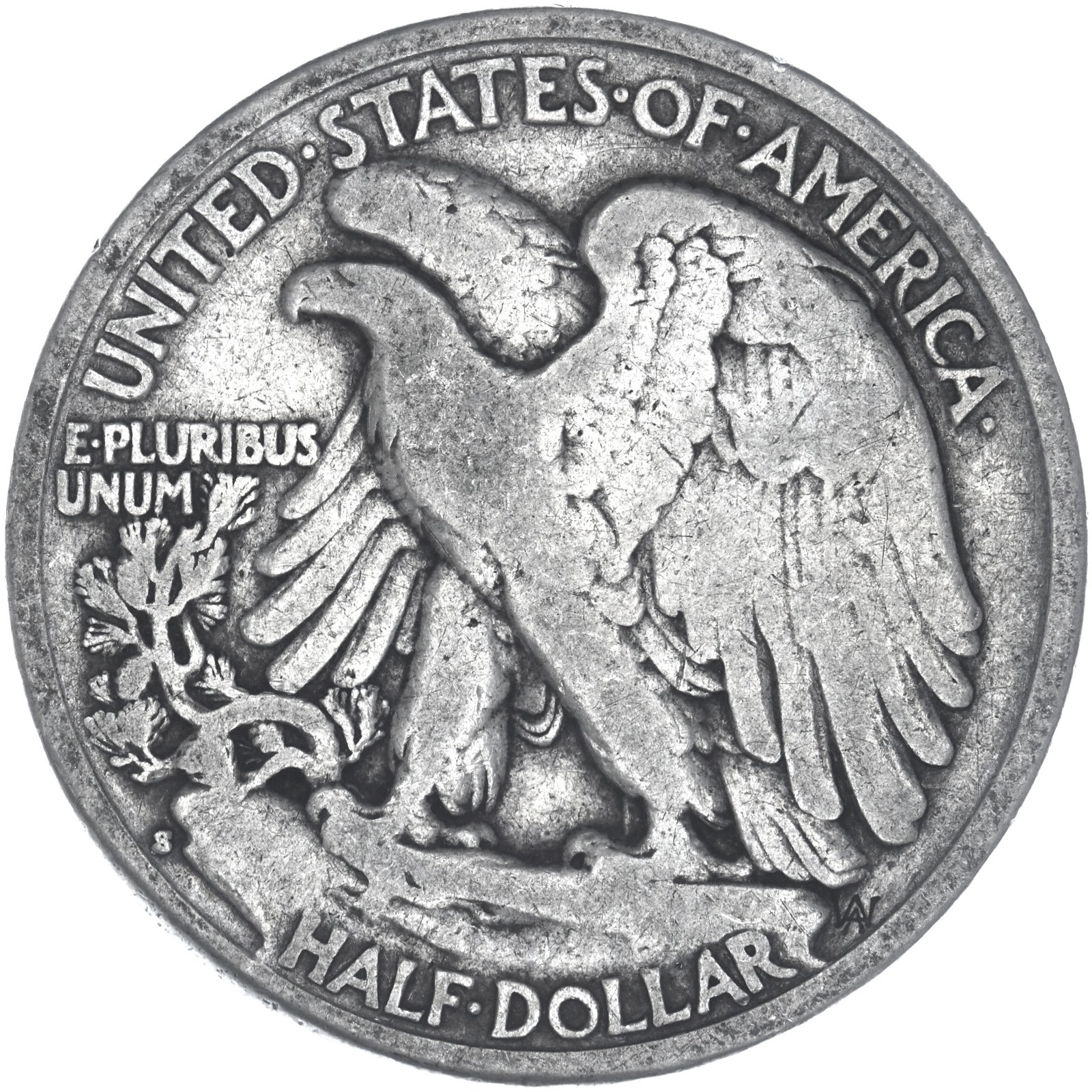1937 S Walking Liberty Half Dollar Very Good 90% Silver