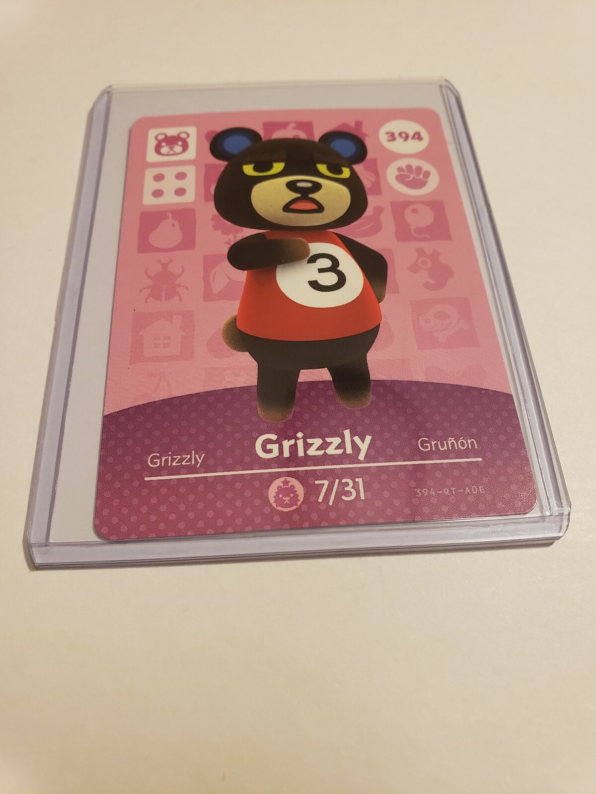 !SUPER SALE! Grizzly # 394 Animal Crossing Amiibo Card Horizon Series 4 MINT!
