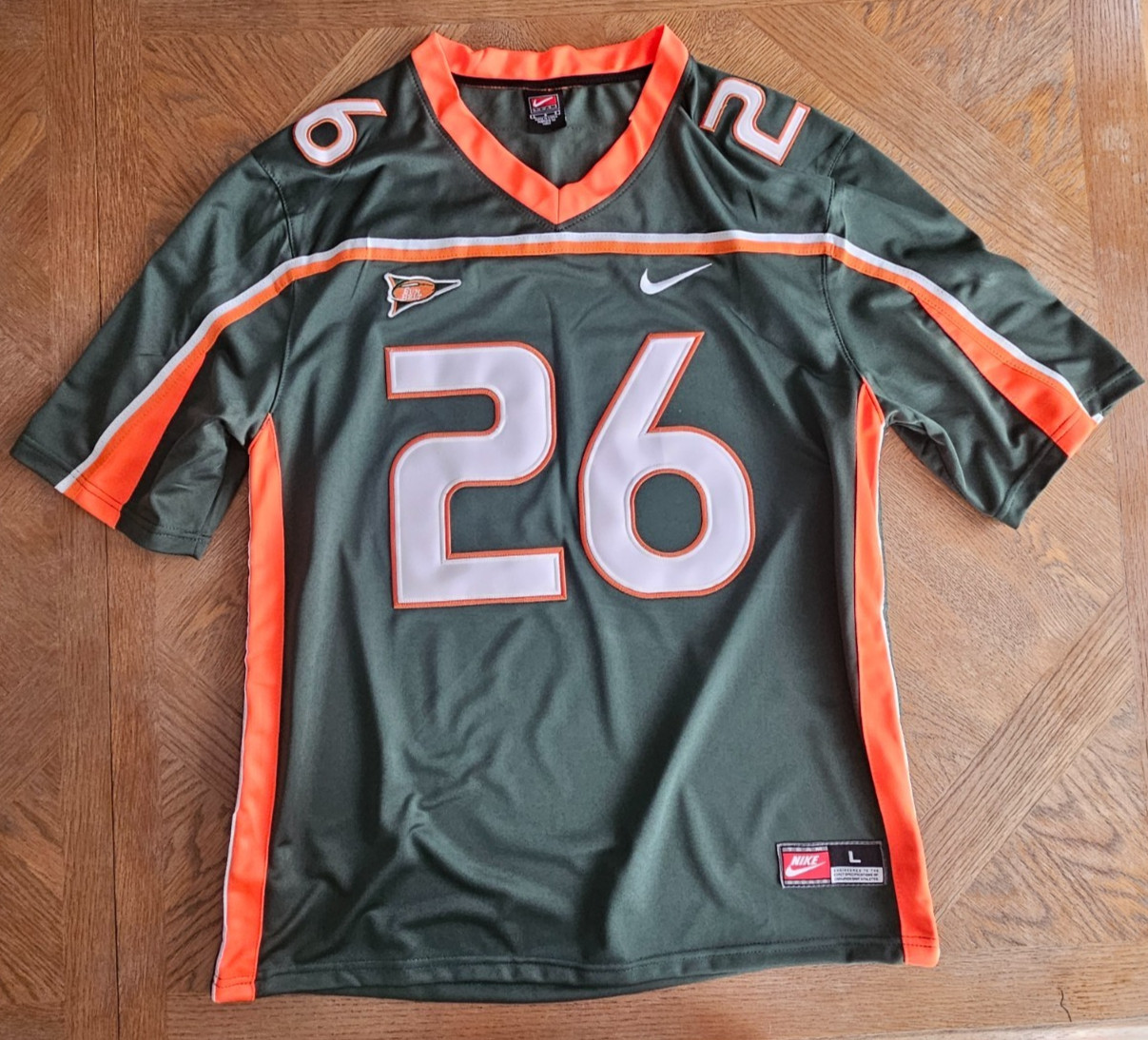 Sean Taylor #26 Miami Hurricanes Sun Belt ACC Jersey NCAA CFP 2001 Champs 🏈🐐🔥