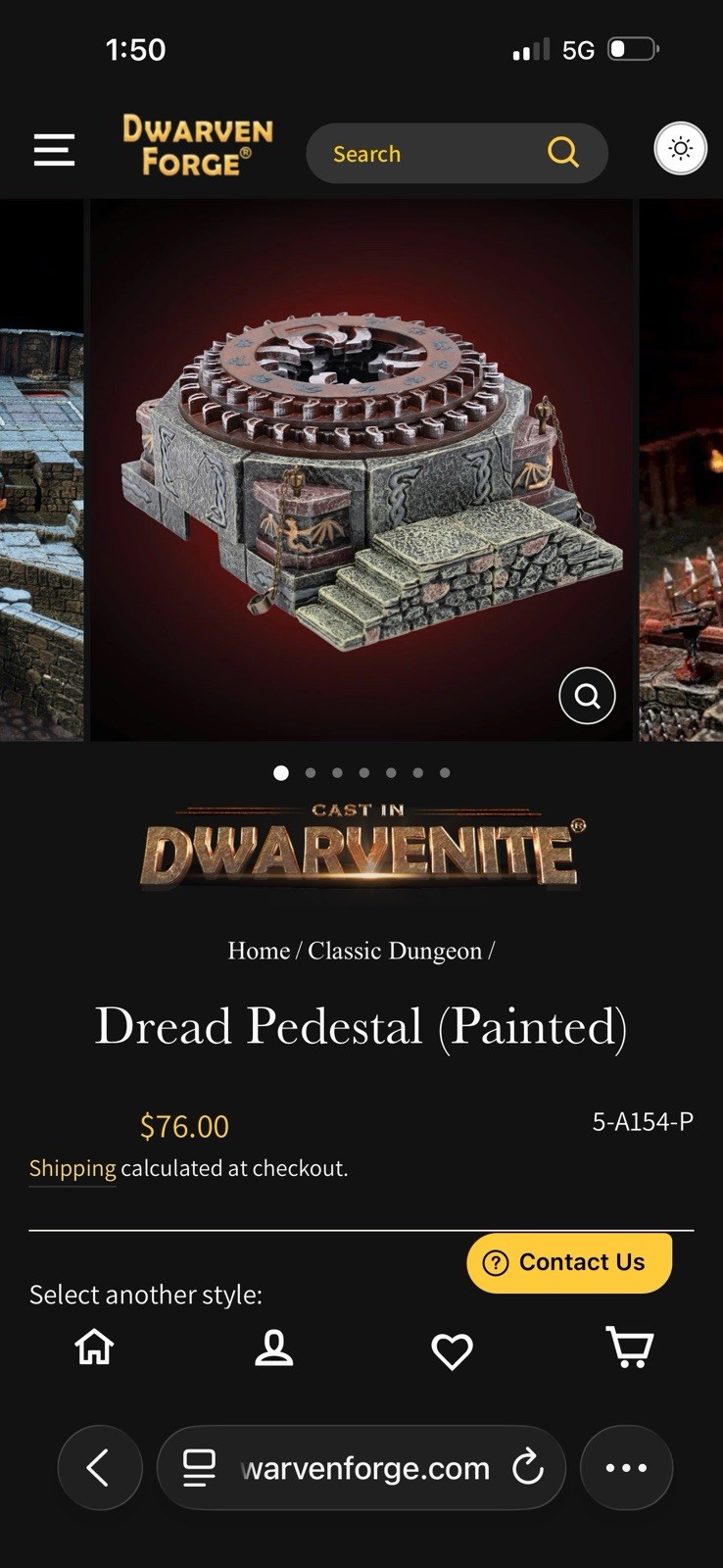 dwarven forge  Dread Pedestal Painted