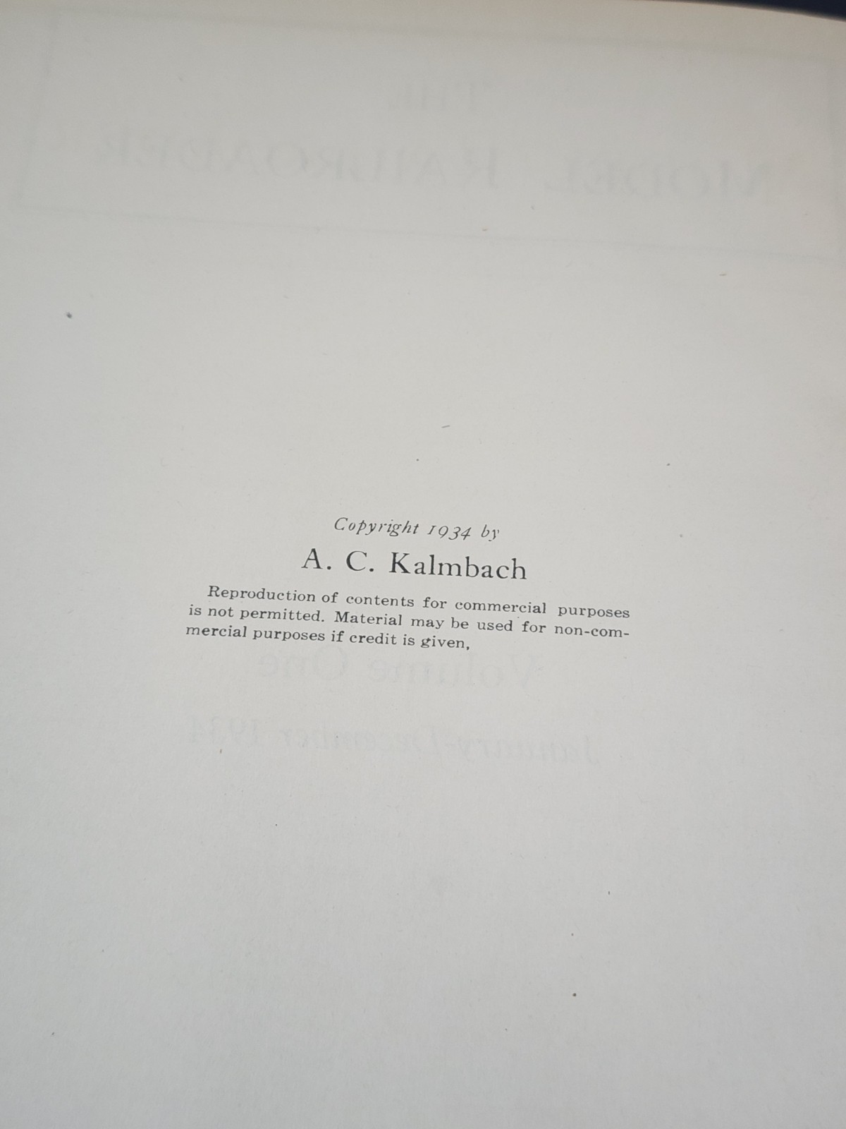 The Model Railroader Vol.1 Hardbound 1935 Kalmbach