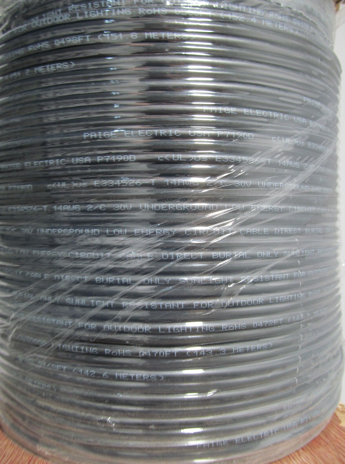 500ft PAIGE E334526-T 18/2 LOW ENERGY OUTDOOR LIGHTING UNDERGROUND CIRCUIT CABLE