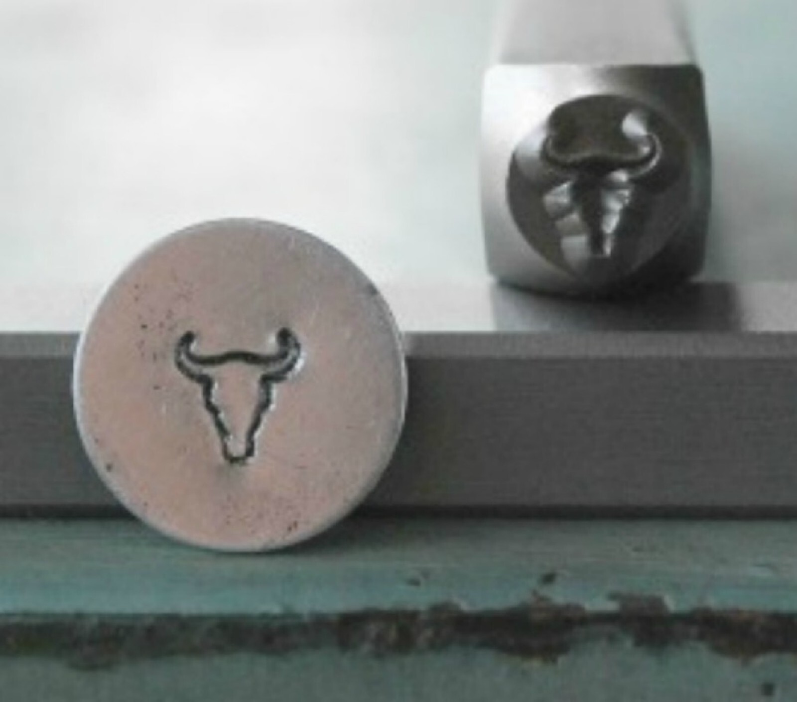 SUPPLY GUY 5mm Texas Longhorn Metal Punch Design Stamp SGCH-54