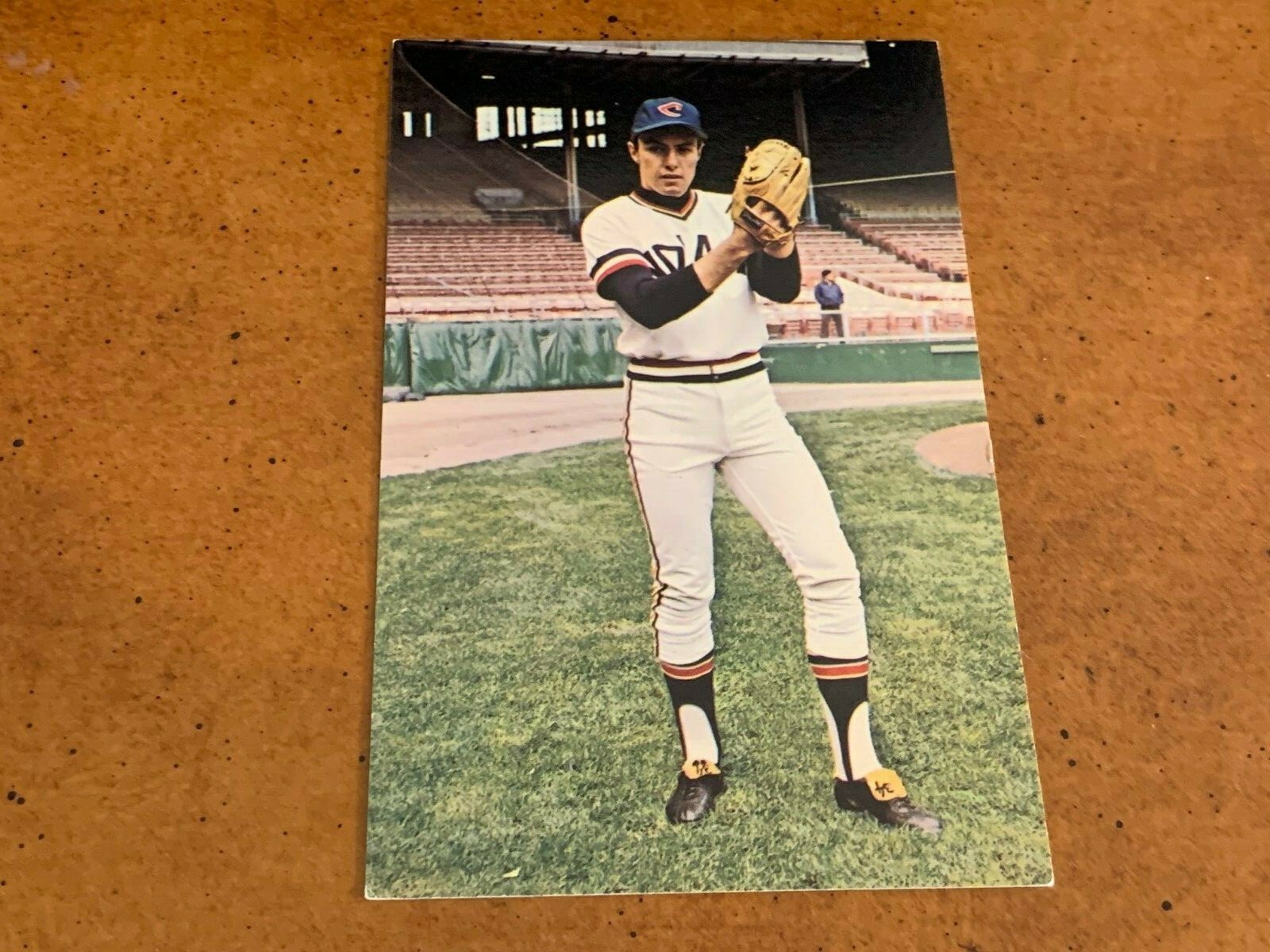1973 Cleveland Indians Color Baseball Postcard Brent Strom