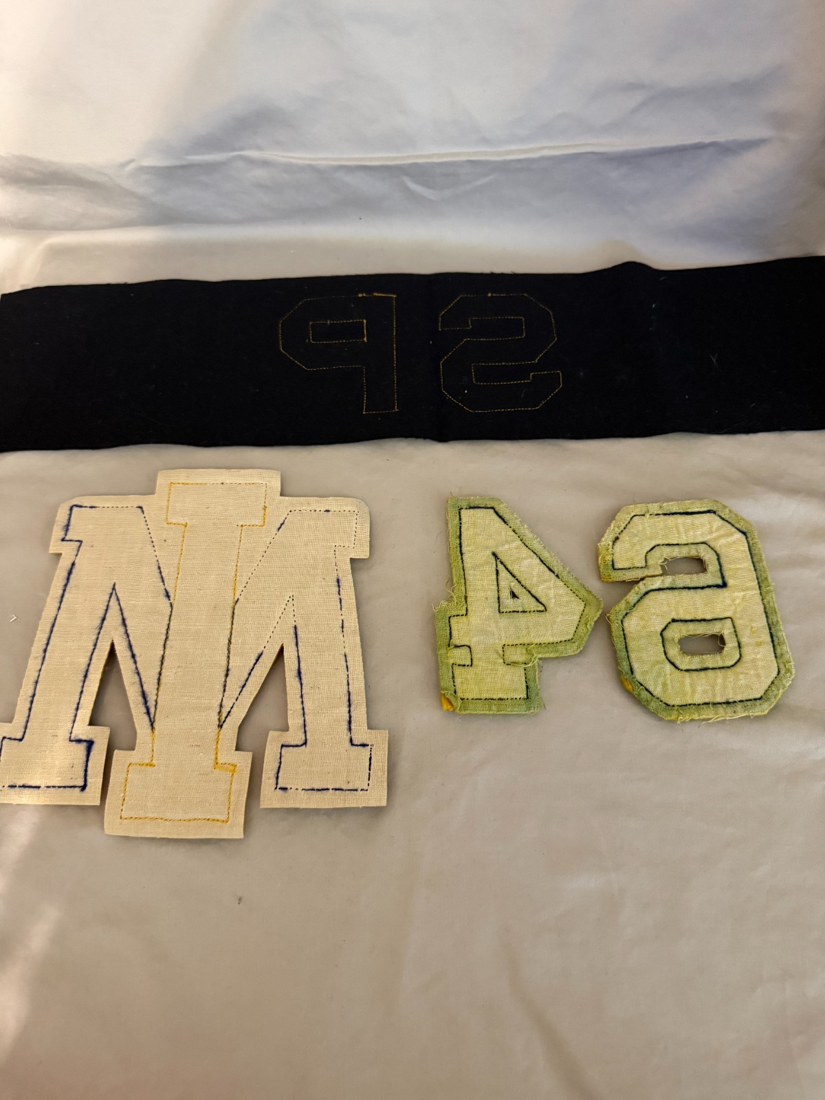Vintage Letterman Jacket Letters & numbers