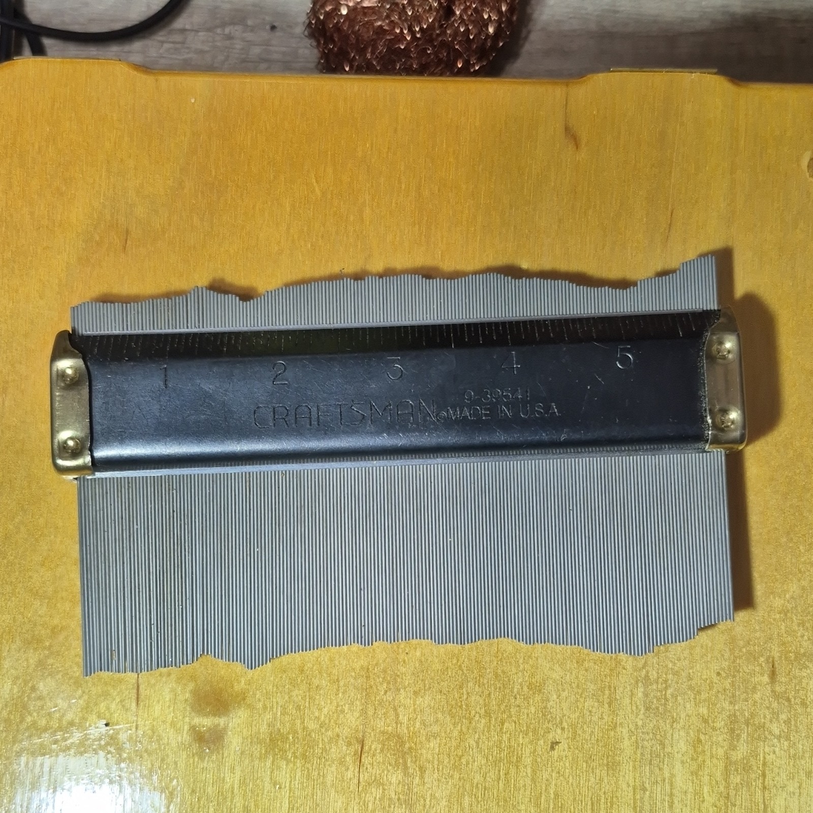 Vintage Craftsman Contour Profile Gauge 9-39541 Made in USA 6" Steel Pins