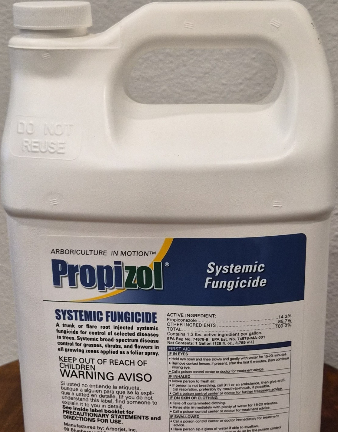 Arborjet Propizol Systemic Fungicide 1 Gallon for Trees & Plants