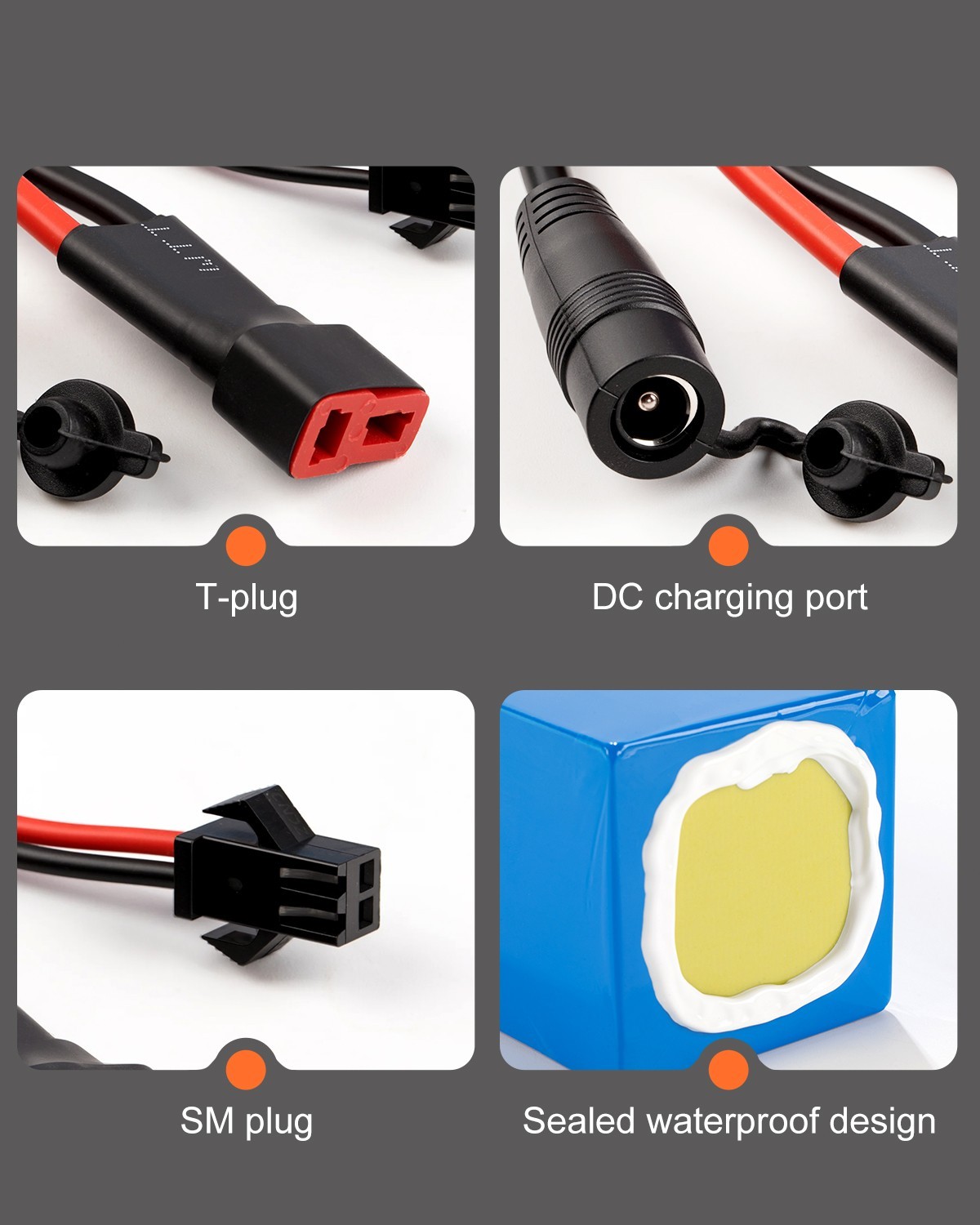 36V 8Ah Lithium Battery Pack Rechargeable Battery for Compatible 36V System