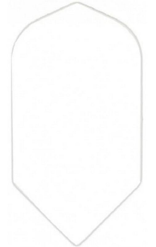 8 sets (24 flights) WHITE Slim Poly Flights - 75 Micron with tracking