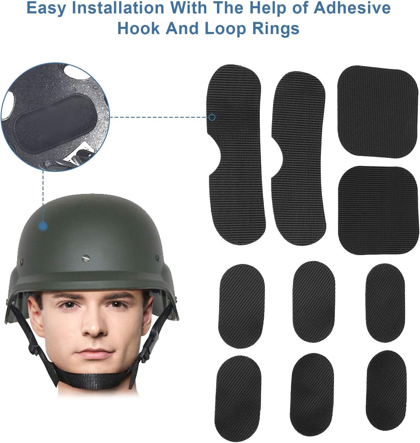 Helmet Pads Motorcycle Helmet Padding Kit 19Pcs Evoshield Helmet Protective Pads