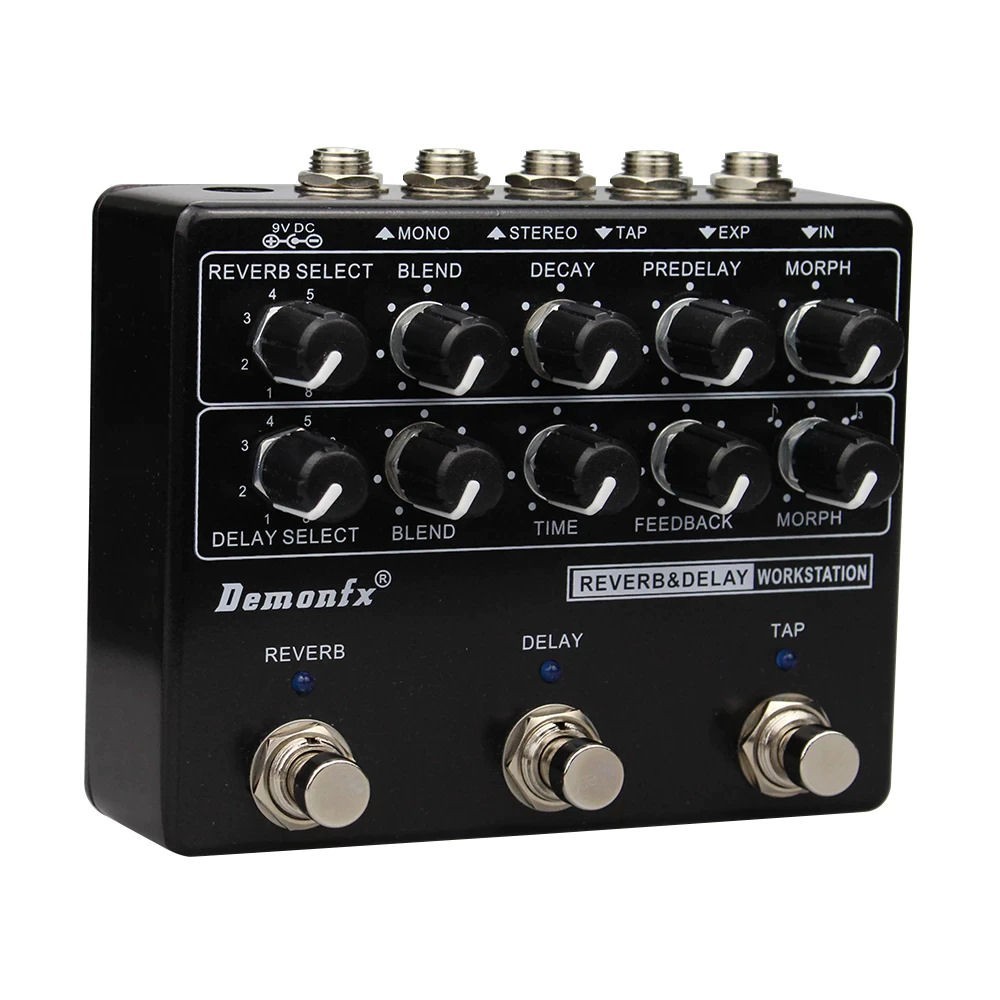 Demonfx RDW Reverb Delay Workstation Guitar Effect Pedal Multi Effects