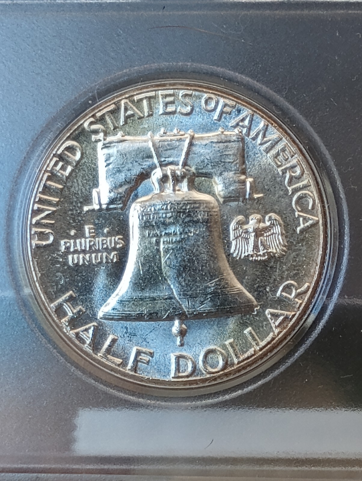 1958 Franklin Half Dollar Gem BU Reverse Eagle Type 2