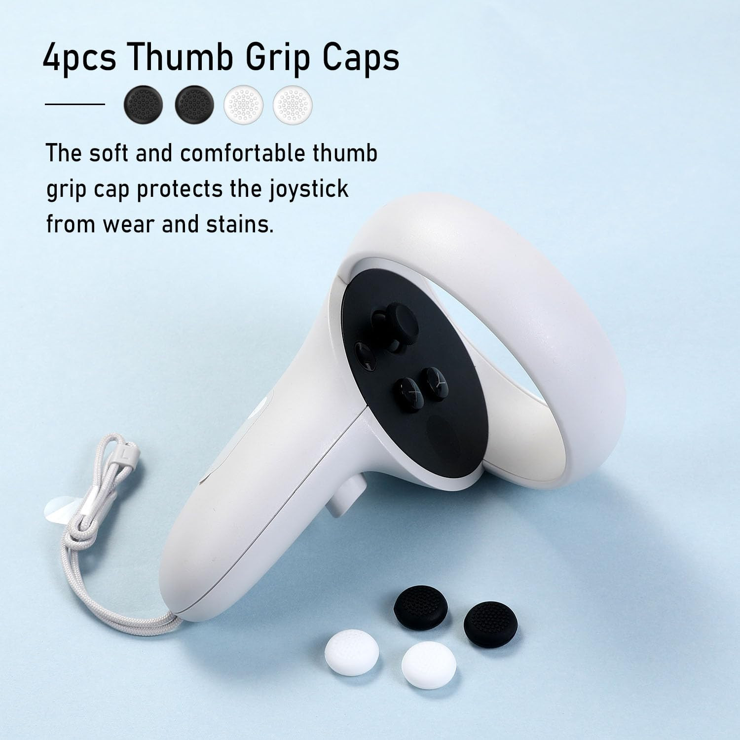 4 Pack Joystick Replacement Kit for Oculus Quest 2 Controller, 31 in One Repair