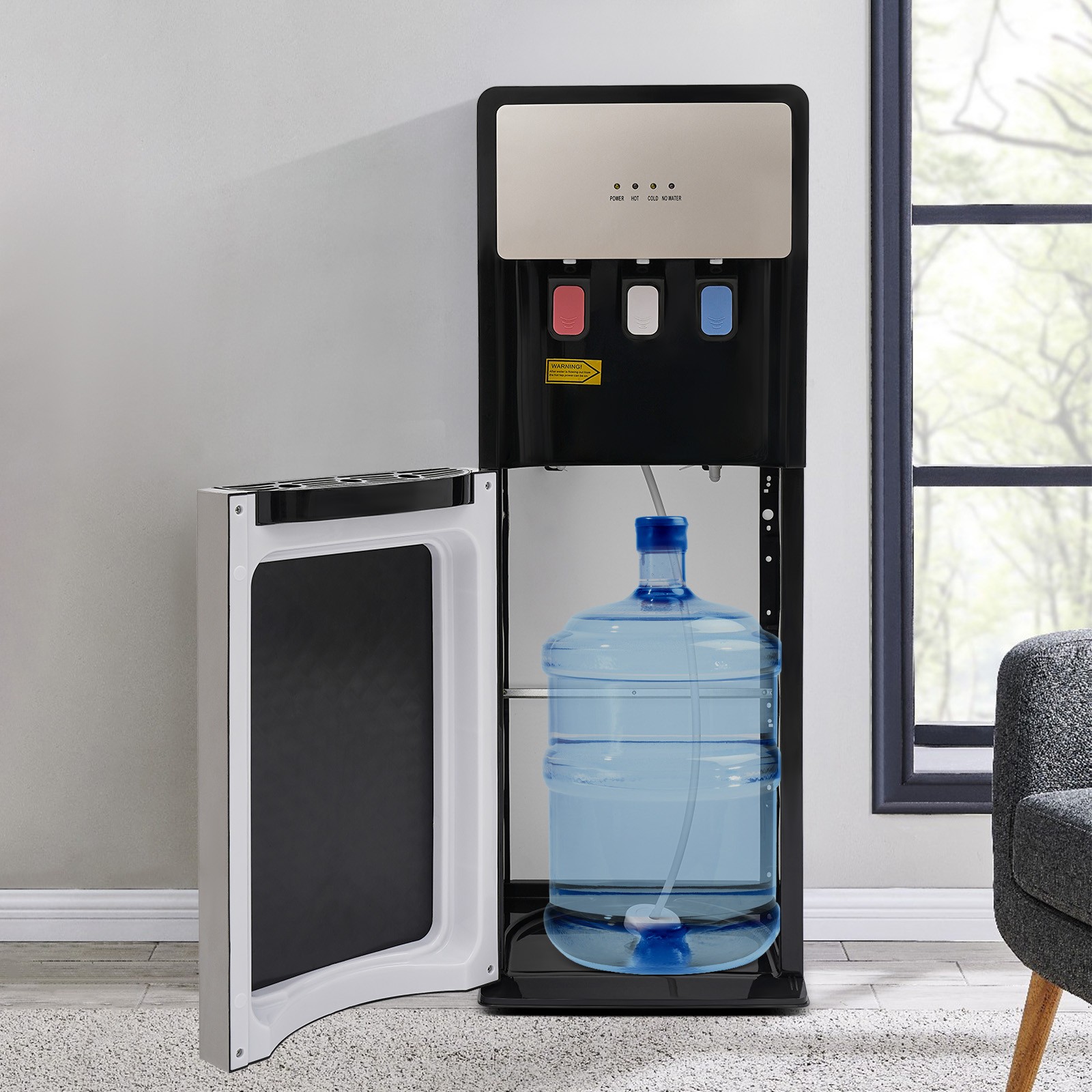 Bottom Load Water Cooler Dispenser With Safety Lock 3 Temperature Settings