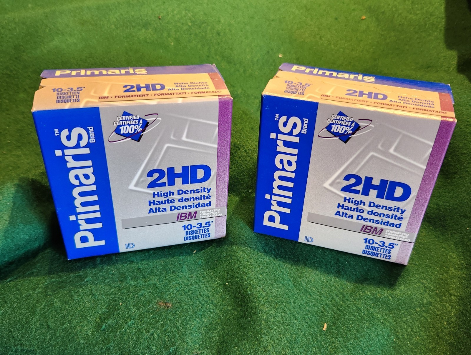 PRIMARIS 2HD 3.5" Disks Diskettes 1.44MB 10-Pack Lot Of 2 IBM formatted Ne