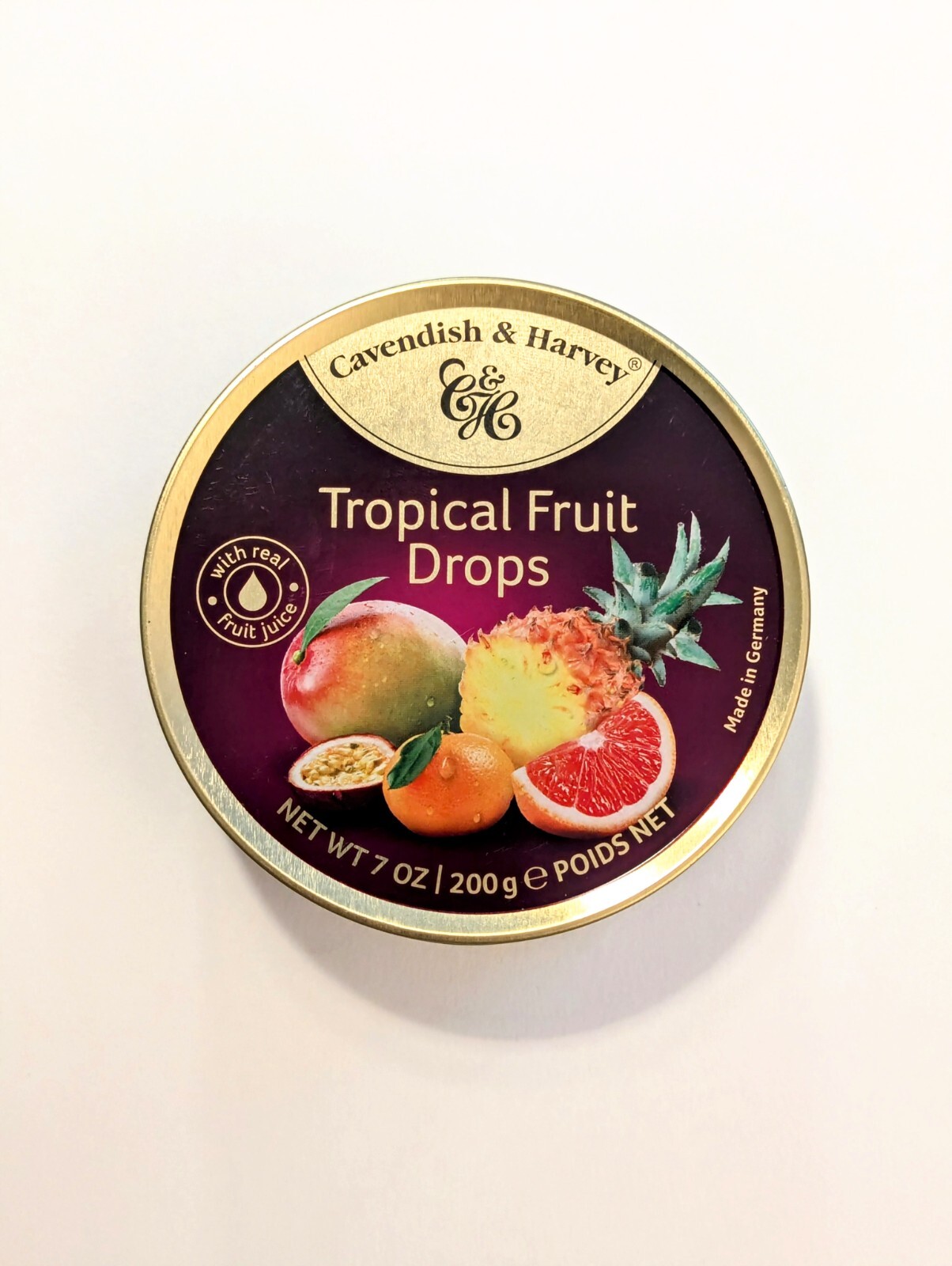 Cavendish & Harvey Hard Candy Drop Sour Cherry Wild Berry Tropical Fruit Mixed