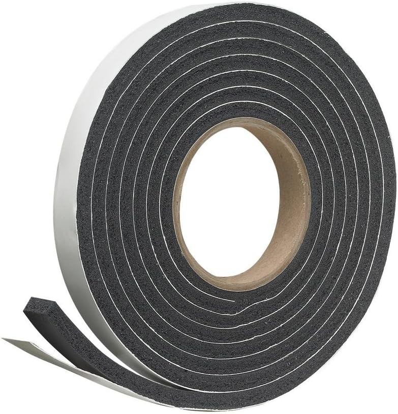 Self Stick Foam Weatherstrip - Low Density - Highly Compressible (1/2" Thick ...