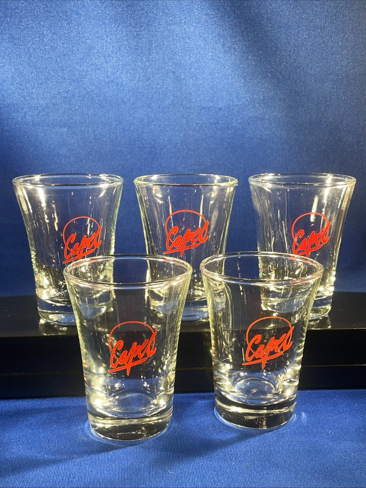 Capel Chile Shot Shooter Glass Logo Set Of 5