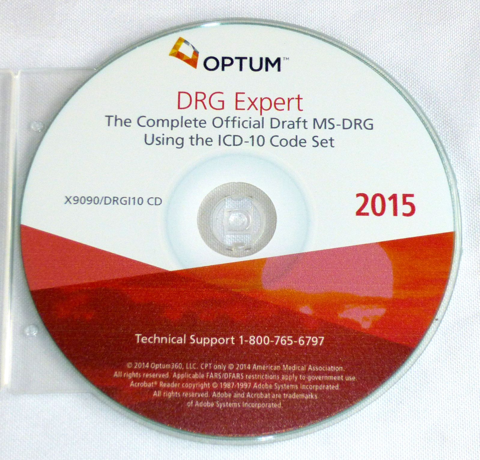 OPTUM DRG EXPERT 2015 X9090/DRGI10 CD Using the ICD-10 Set MS-DRG *Disc Only*