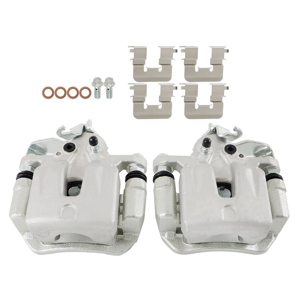 2Pcs Rear LH & RH Brake Calipers w/ Bracket 2014-2018 For Kia Soul L4 1.6L 2.0L