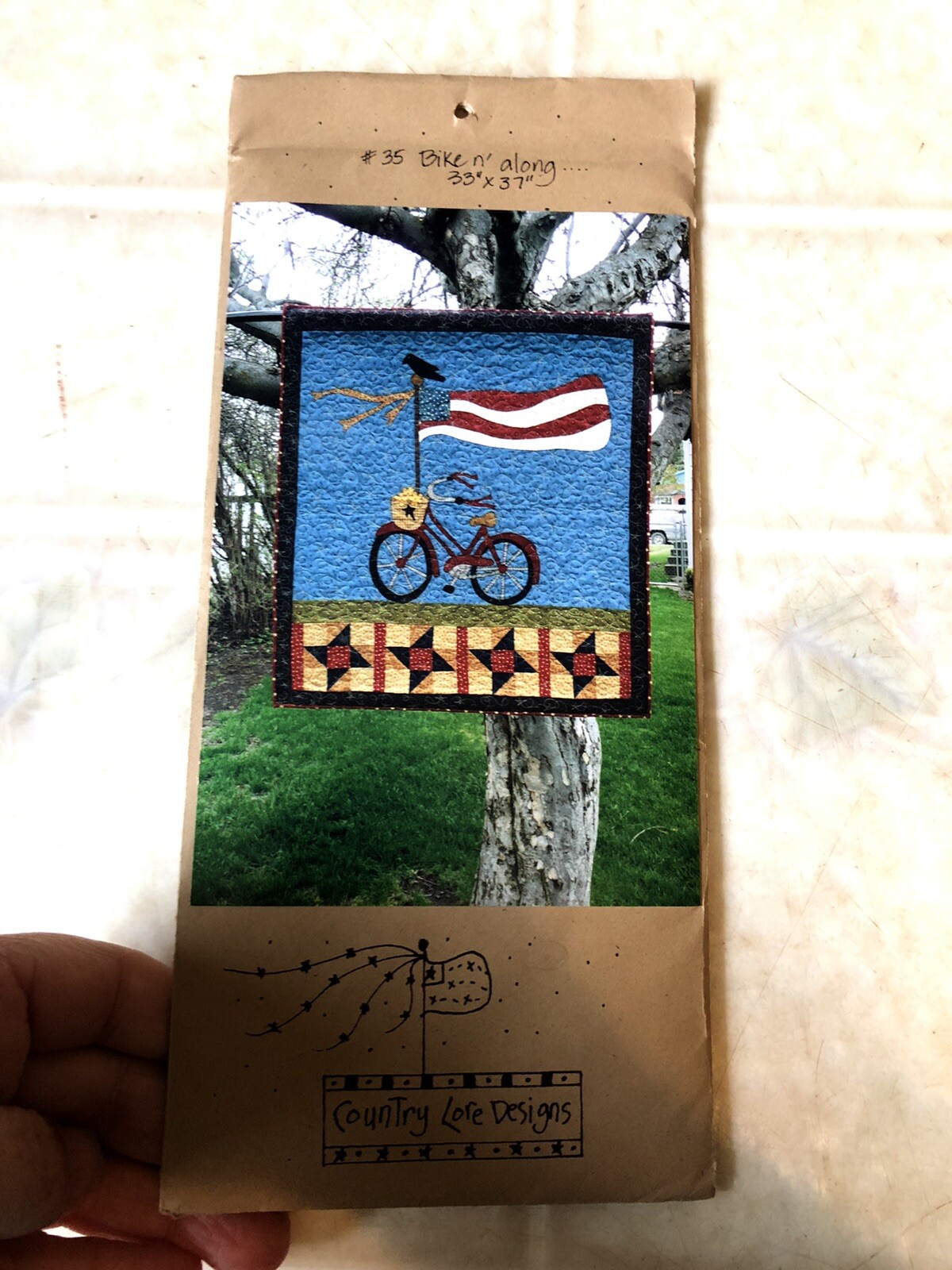 Rare Country Lore Designs Bike n' Along #35 Bicycle Quilt Pattern