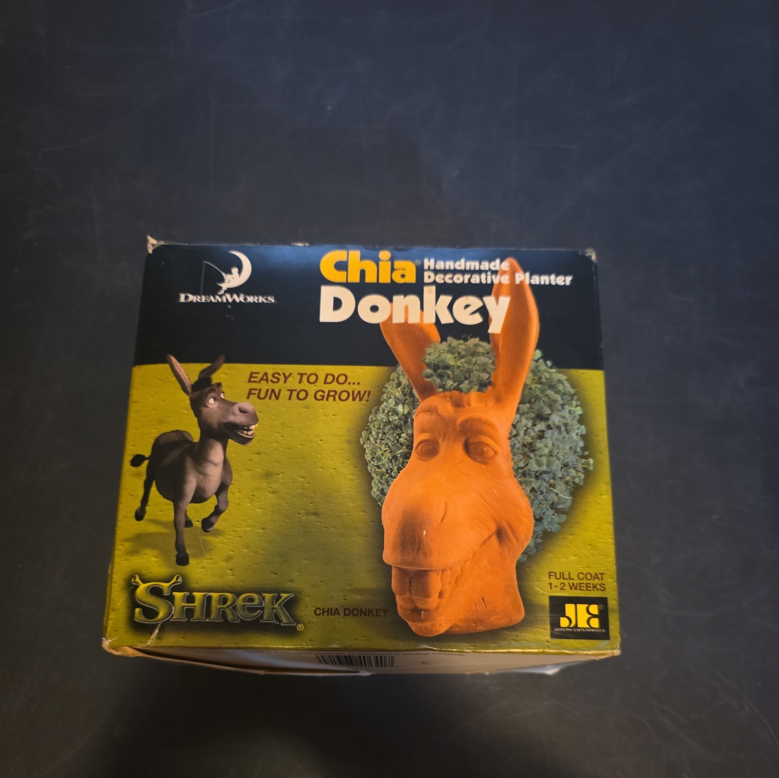 Vintage Chia Donkey Shrek - New, 2002 Joseph Enterprises, Unused, Open Box